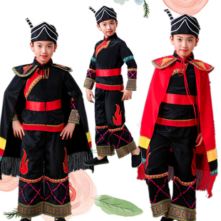儿童女壮族56个少数民族服饰衣服男女童苗族演出服 三月三民族服装