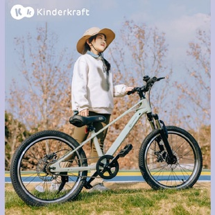KK儿童自行车3一6一12岁幻影中大童变速山地车宝宝男女孩脚踏单车
