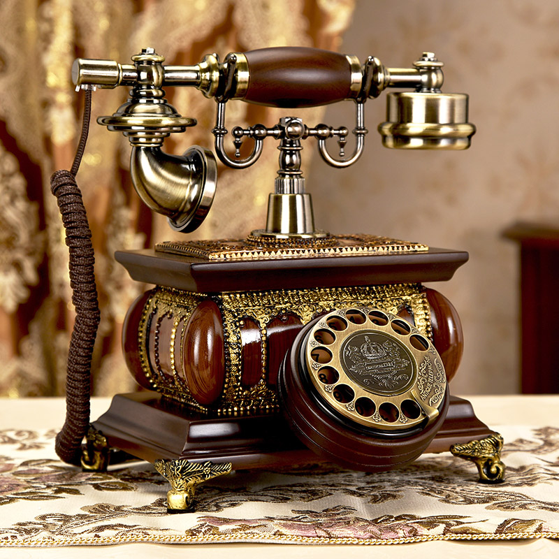 创意古典座机办公电话无线插卡 仿古电话机时尚 复古电话机家用欧式